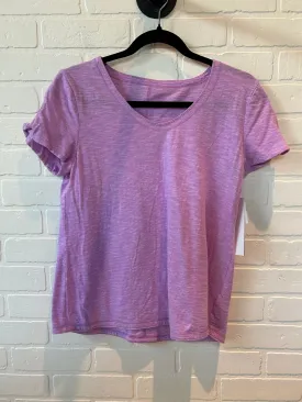 Athletic Top Short Sleeve By Talbots In Purple, Size: M